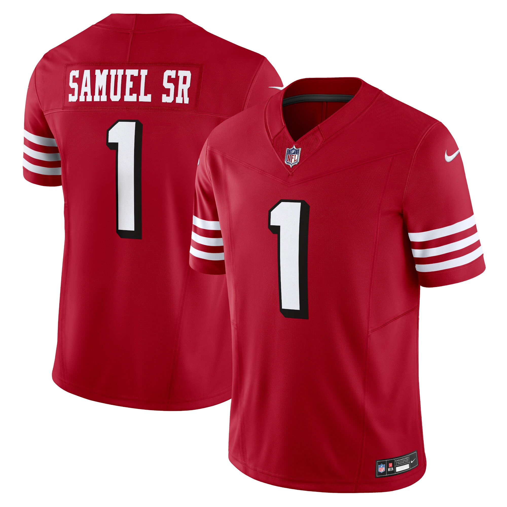 deebo samuel sr san francisco 49ers nike alternate vapor fuse limited jersey scarlet clowdercats gauih.jpg