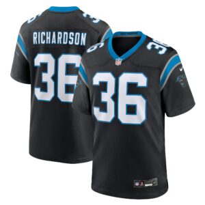 demani richardson carolina panthers nike team game jersey black clowdercats 9lc5h.jpg