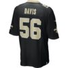 demario davis new orleans saints nike game jersey black clowdercats jzuwh.jpg