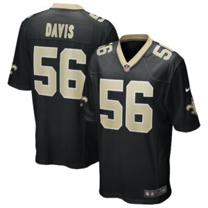demario davis new orleans saints nike game jersey black clowdercats oyyrw.jpg