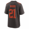 denzel ward cleveland browns nike alpha dawg game jersey brown clowdercats b7ac7.png