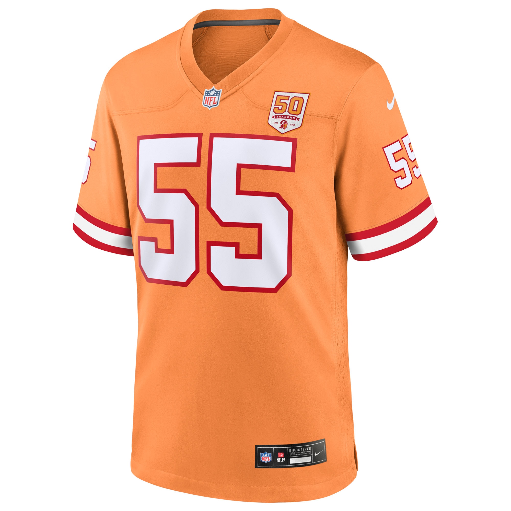 derrick brooks tampa bay buccaneers nike 50th season game jersey creamsicle clowdercats dbdpg.jpg