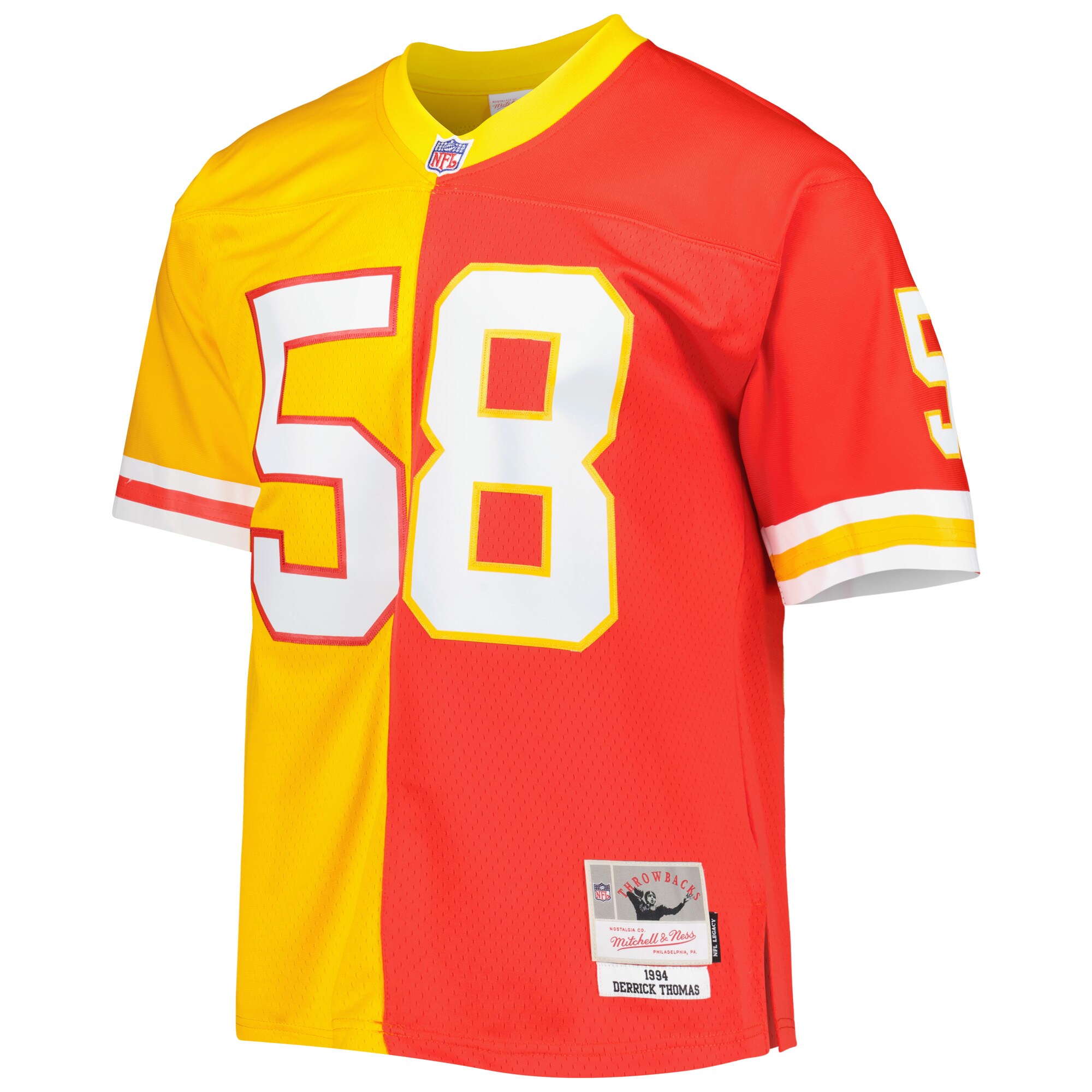 derrick thomas kansas city chiefs mitchell ness 1994 split legacy replica jersey redgold clowdercats aaolz.jpg
