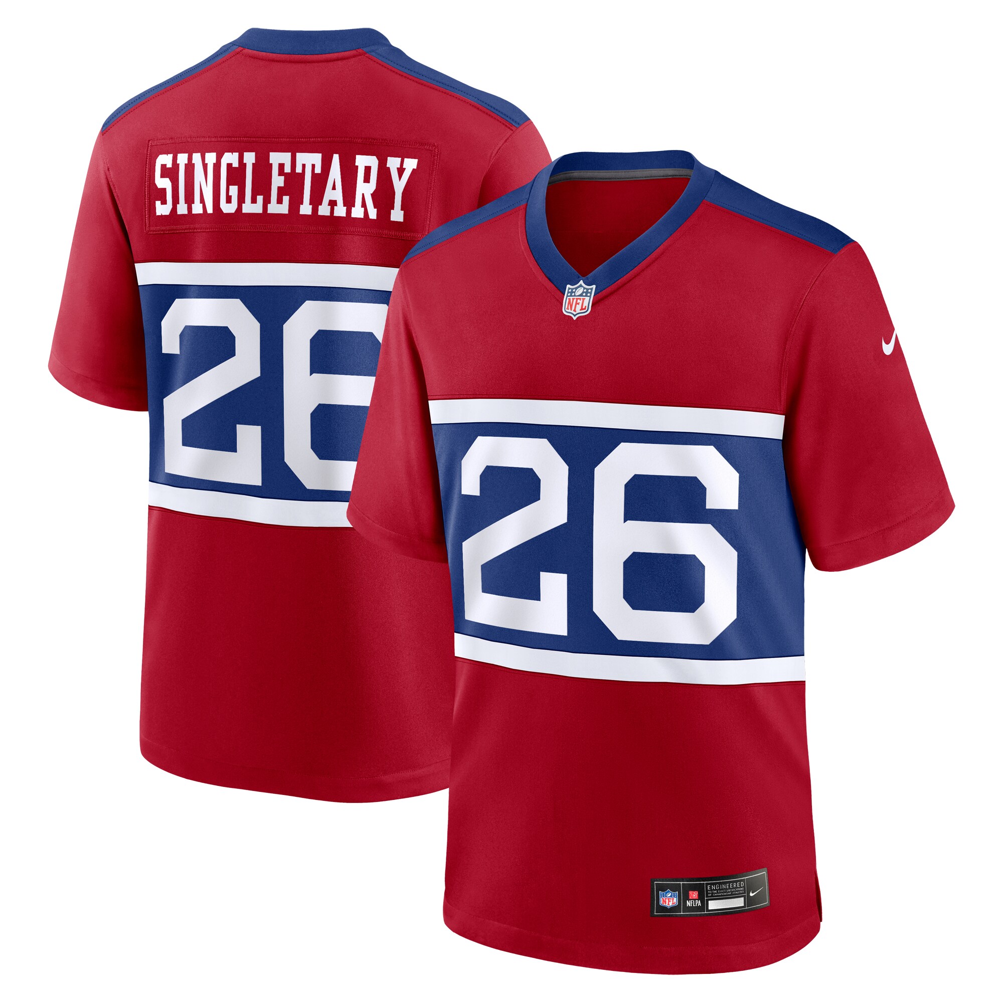 devin singletary new york giants nike alternate player game jersey century red clowdercats kzmxm.jpg