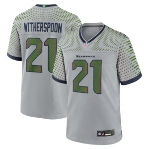 devon witherspoon seattle seahawks nike 2025 rivalries collection game jersey wolf gray clowdercats 8rat5.jpg