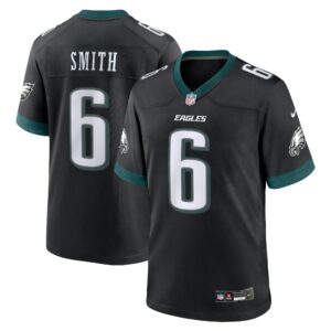 devonta smith philadelphia eagles nike alternate game jersey black clowdercats mwlgo.jpg