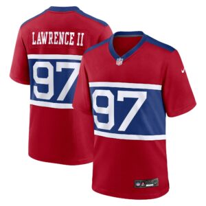 dexter lawrence ii new york giants nike alternate player game jersey century red clowdercats xsbr1.jpg