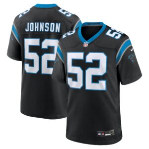 dj johnson carolina panthers nike game jersey black clowdercats p2yux.jpg
