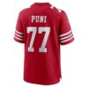 dominick puni san francisco 49ers nike team game jersey scarlet clowdercats 6sypt.jpg
