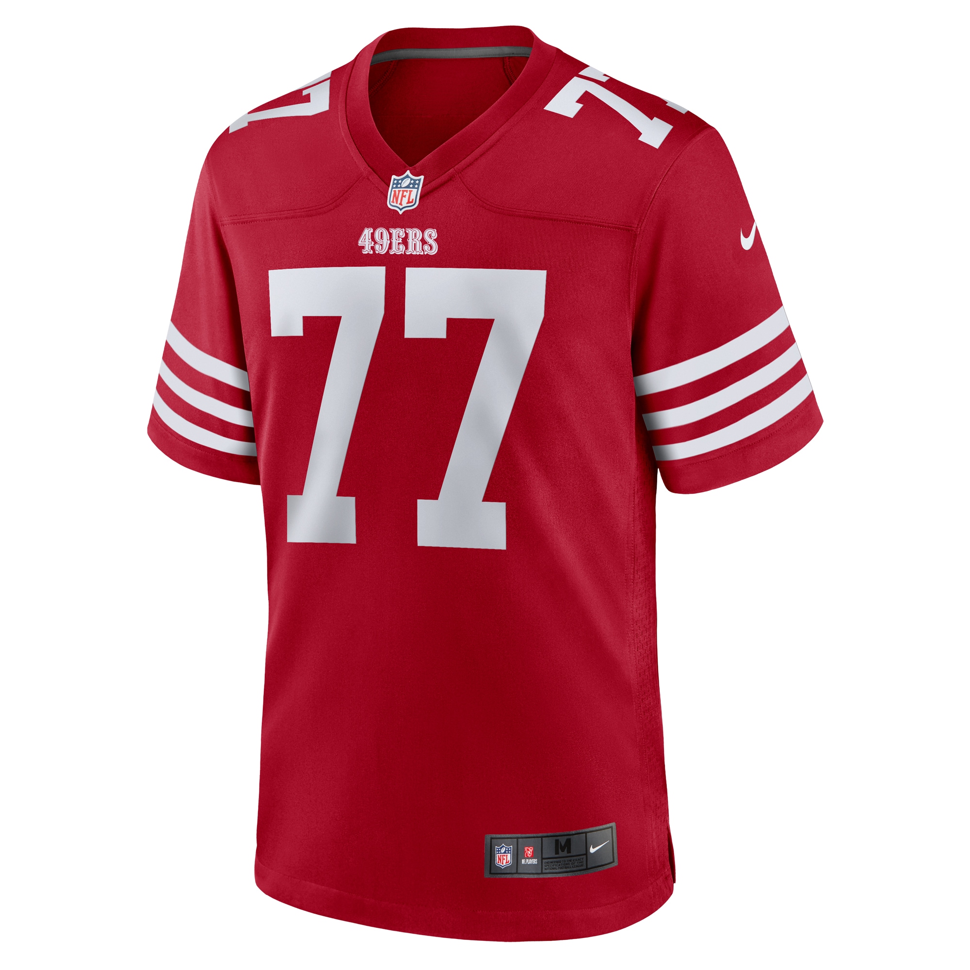 dominick puni san francisco 49ers nike team game jersey scarlet clowdercats xotqi.jpg