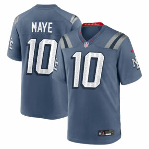 drake maye new england patriots nike 2025 rivalries collection game jersey storm blue clowdercats fihrg.jpg