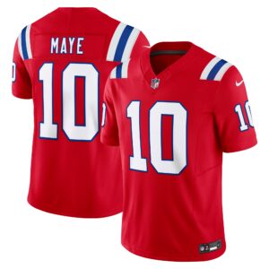 drake maye new england patriots nike alternate vapor fuse limited jersey red clowdercats 56if7.jpg
