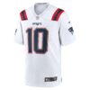 drake maye new england patriots nike player game jersey white clowdercats xer9d.jpg