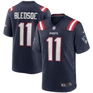 drew bledsoe new england patriots nike game retired player jersey navy clowdercats 7wwvf.jpg