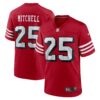 elijah mitchell san francisco 49ers nike alternate game jersey scarlet clowdercats ztbqq.jpg