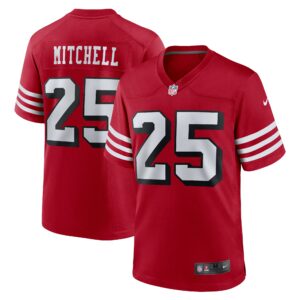 elijah mitchell san francisco 49ers nike alternate game jersey scarlet clowdercats ztbqq.jpg