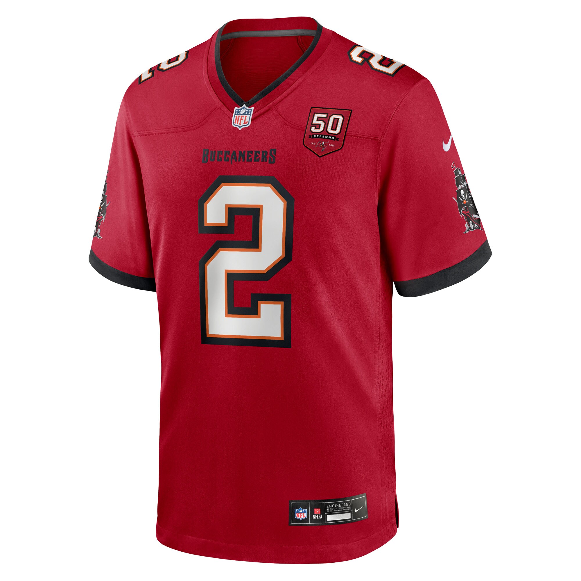 emeka egbuka tampa bay buccaneers nike team 50th season game jersey red clowdercats saao4.jpg