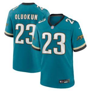 foye oluokun jacksonville jaguars nike prowler throwback player game jersey teal clowdercats hed83.jpg