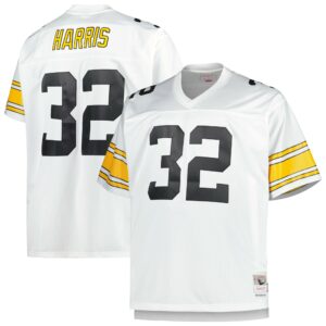 franco harris pittsburgh steelers mitchell ness big tall 1976 retired player replica jersey white clowdercats g3jjx.jpg