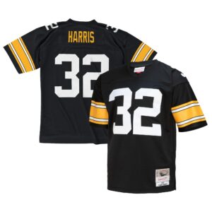 franco harris pittsburgh steelers mitchell ness legacy replica jersey black clowdercats 2bpuy.jpg