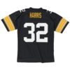 franco harris pittsburgh steelers mitchell ness legacy replica jersey black clowdercats rpbnn.jpg