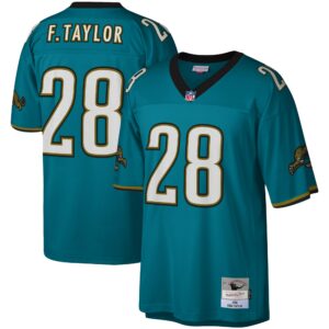 fred taylor jacksonville jaguars mitchell ness legacy replica jersey teal clowdercats moslx.jpg
