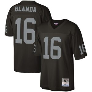 george blanda las vegas raiders mitchell ness legacy replica jersey black clowdercats ad7qa.jpg