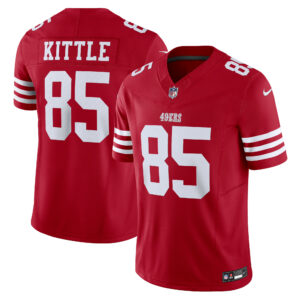 george kittle san francisco 49ers nike vapor fuse limited jersey scarlet clowdercats obugk.jpg