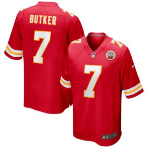 harrison butker kansas city chiefs nike game jersey red clowdercats b412s.jpg