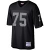 howie long las vegas raiders mitchell ness retired player legacy replica jersey black clowdercats gtnnq.jpg