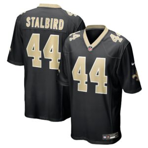 isaiah stalbird new orleans saints nike team game jersey black clowdercats dlmxp.jpg