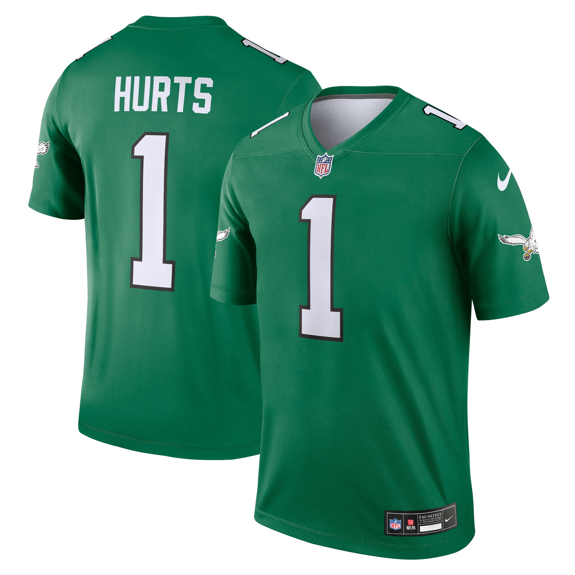 jalen hurts philadelphia eagles nike legend player performance top kelly green clowdercats sp2sv.jpg