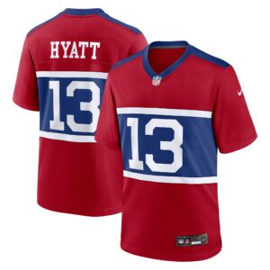 jalin hyatt new york giants nike alternate player game jersey century red clowdercats dclnl.jpg