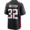 jamal anderson atlanta falcons nike game retired player jersey black clowdercats h277d.jpg