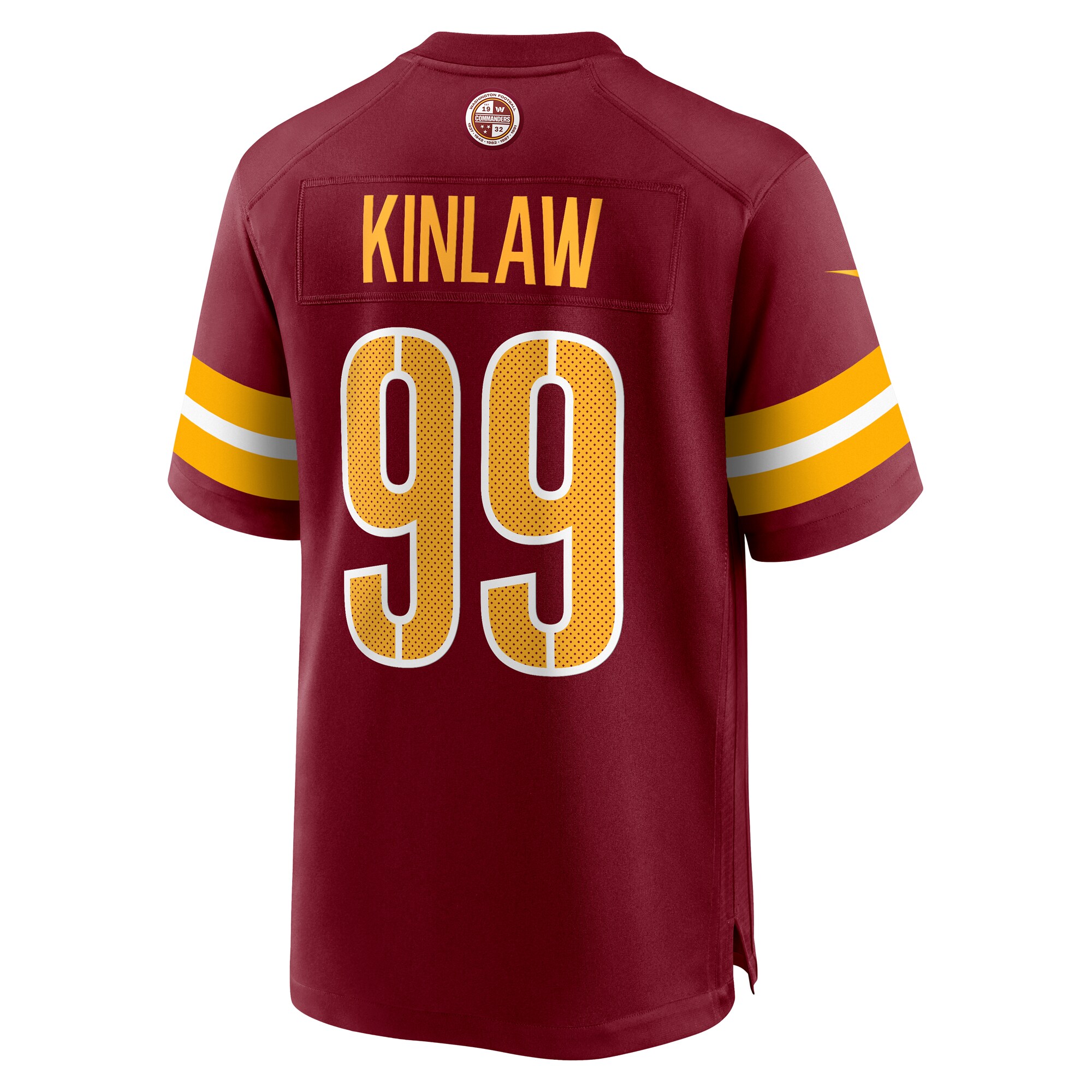 javon kinlaw washington commanders nike team game jersey burgundy clowdercats hag0o.jpg