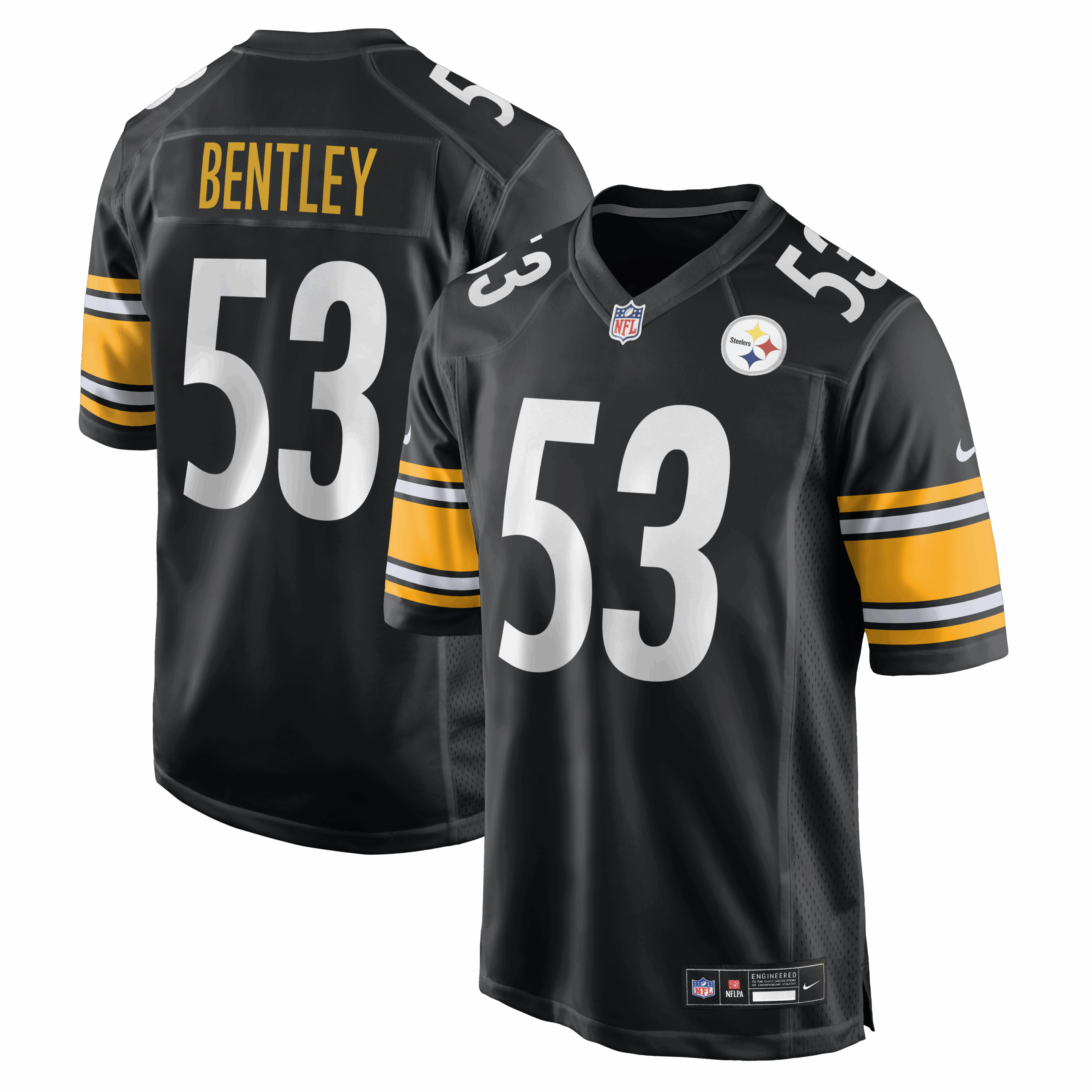 jawhaun bentley pittsburgh steelers nike team game jersey black clowdercats bundn.png