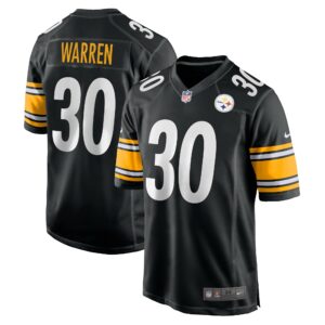 jaylen warren pittsburgh steelers nike game player jersey black clowdercats an7gg.jpg