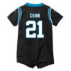 jeremy chinn carolina panthers nike newborn romper game jersey black clowdercats shwvc.jpg