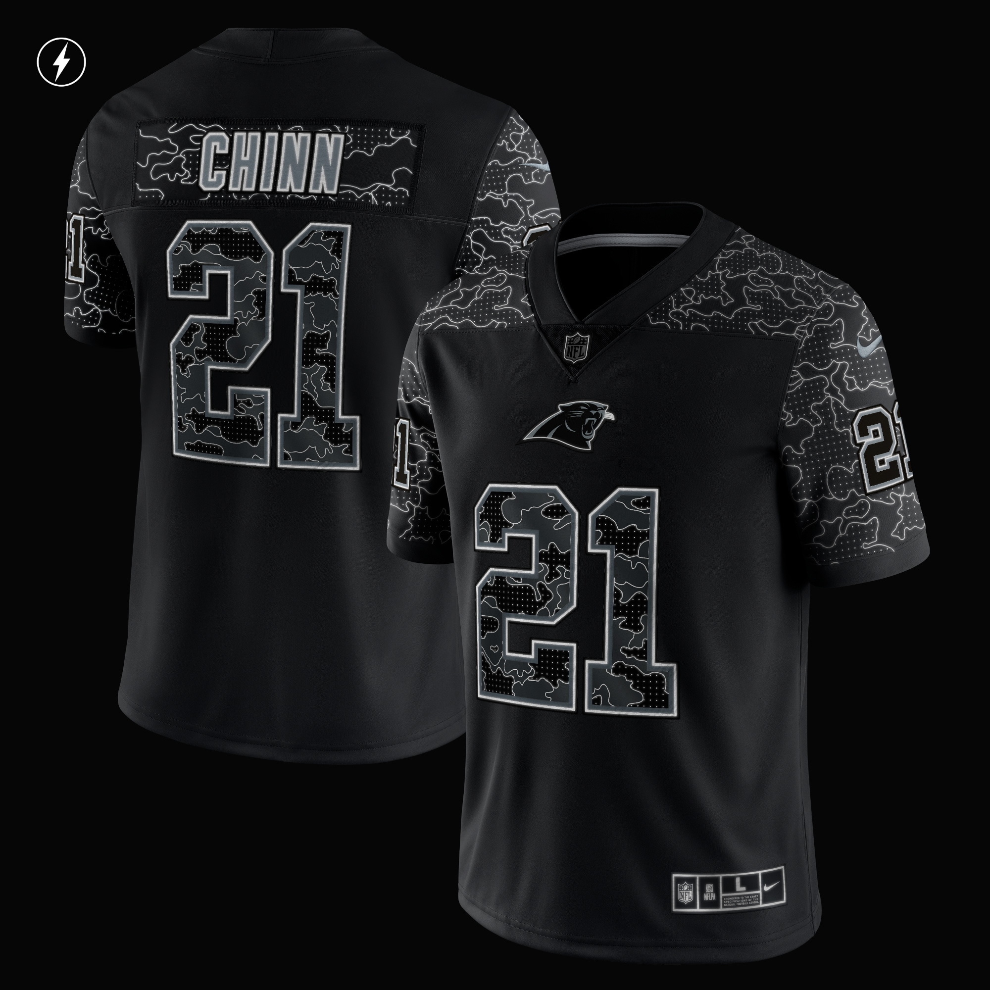 jeremy chinn carolina panthers nike rflctv limited jersey black clowdercats tkfry.jpg