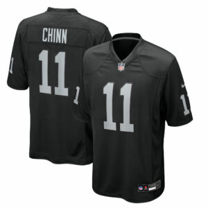 jeremy chinn las vegas raiders nike team game jersey black clowdercats y5rla.jpg
