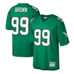 jerome brown philadelphia eagles mitchell ness big tall 1990 retired player replica jersey kelly green clowdercats glydt.jpg