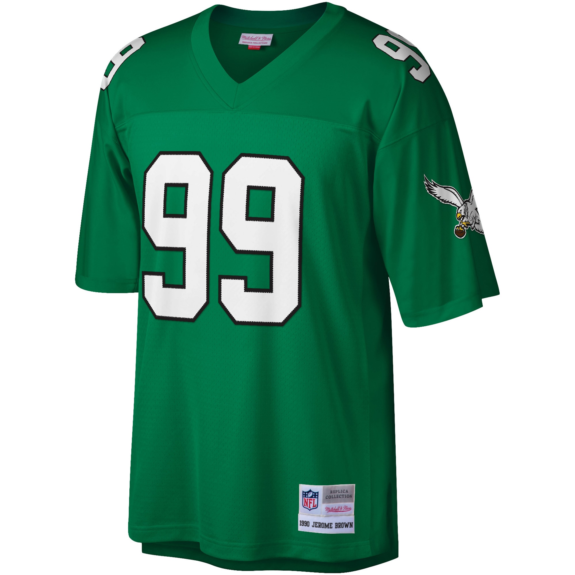 jerome brown philadelphia eagles mitchell ness legacy replica jersey kelly green clowdercats 7nzeq.jpg