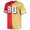 jerry rice san francisco 49ers mitchell ness big tall split legacy retired player replica jersey scarletgold clowdercats ug65t.jpg