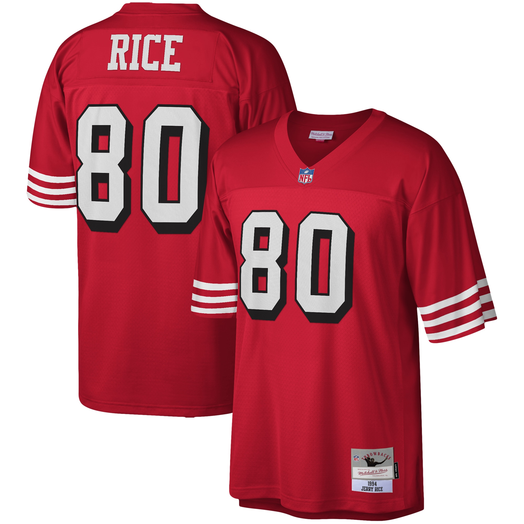 jerry rice san francisco 49ers mitchell ness legacy replica jersey scarlet clowdercats fvcm9.jpg