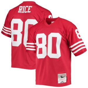 jerry rice san francisco 49ers mitchell ness legacy replica jersey scarlet clowdercats jdv7c.jpg