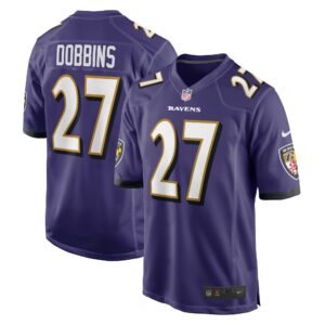 jk dobbins baltimore ravens nike game team jersey purple clowdercats gowib.jpg