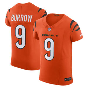 joe burrow cincinnati bengals nike vapor fuse elite jersey orange clowdercats cwxqj.jpg