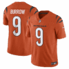 joe burrow cincinnati bengals nike vapor fuse limited jersey orange clowdercats b6ysj.png