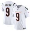 joe burrow cincinnati bengals nike vapor fuse limited jersey white clowdercats tv8wf.jpg