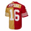joe montana san francisco 49ers mitchell ness 1990 split legacy replica jersey scarletgold clowdercats izjki.jpg